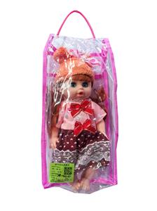 12寸眨眼动物帽子搪胶公仔（女孩子）衣服多款随机混装带4声IC - OBL10490316