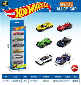 1:64合金滑行车（6PCS） - OBL10490542