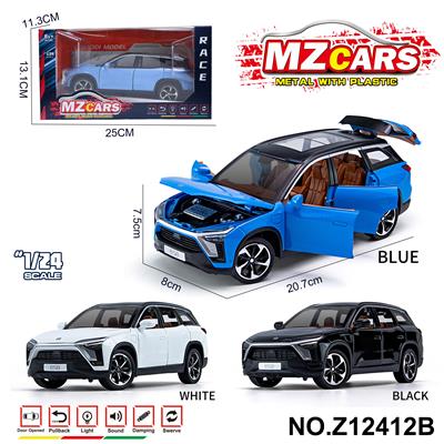 卡通益智仿真回力合金车模型1:24 新能源ES8 - OBL10491154