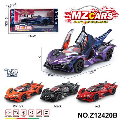 卡通益智仿真回力合金车模型1:24 阿波罗EVO(太阳神跑车) - OBL10491167