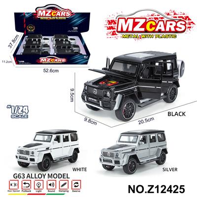 卡通益智仿真回力合金车模型1:24 大奔G63 - OBL10491172