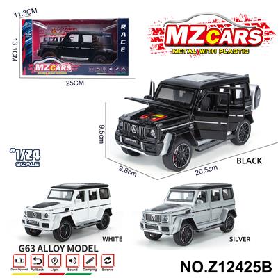 卡通益智仿真回力合金车模型1:24 大奔G63 - OBL10491173