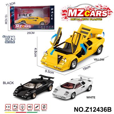 卡通益智仿真回力合金车模型1:24 康塔什LP500S - OBL10491185