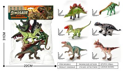 恐龙套装/一袋6只 - OBL10491553