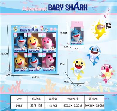 Music lights baby shark - OBL563020