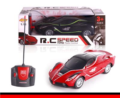1:18黑窗四通仿真法拉利遥控车（红.黄） - OBL617671
