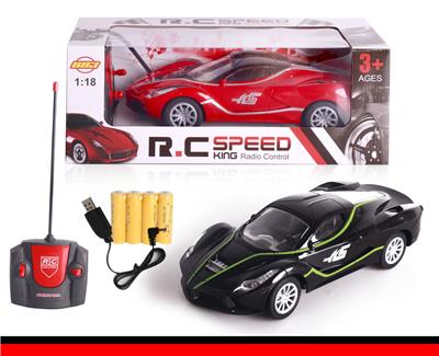 1:18四通仿真法拉利遥控车（红.黄） - OBL617673