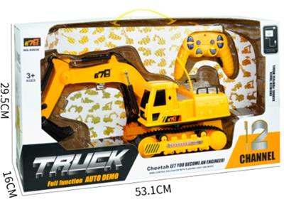 遥控闪光音乐履带工程车 - OBL619755