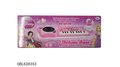 Disney princess 3 d light music electronic organ - OBL628353