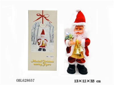 电动光钎转帽子圣诞老人 - OBL628657