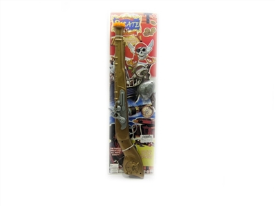 Pirates tie plate electric gun Eye mask earrings - OBL628790