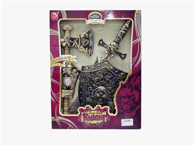 Bronze sword The axe hand bronze shield - OBL628973