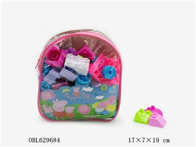 粉红猪小妹益智积木(48PCS) - OBL629684