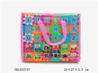 积木手提袋（英文、数字卡通图案）82PCS - OBL629707
