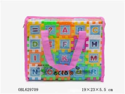 积木手提袋（英文、数字卡通图案）58PCS - OBL629709