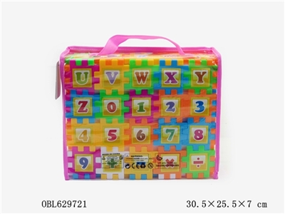 积木手提袋（英文、数字卡通图案）58PCS - OBL629721