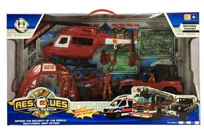 Fire suit (taxi) 01 helicopter, tents, a military vehicles, pointed a small motorcycle, military, ac - OBL629866
