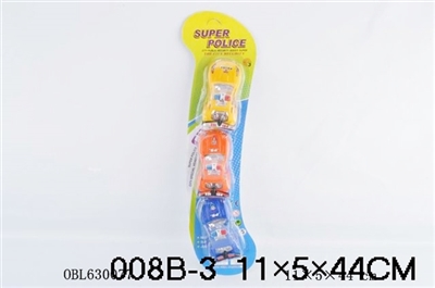 Back to the police car 3 PCS - OBL630077