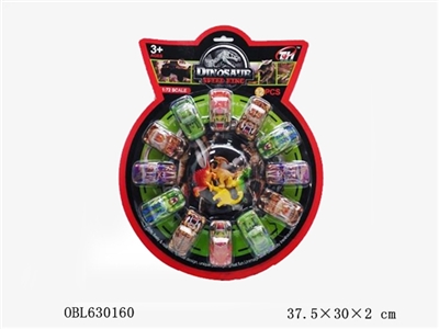12只装动物铁皮车 - OBL630160