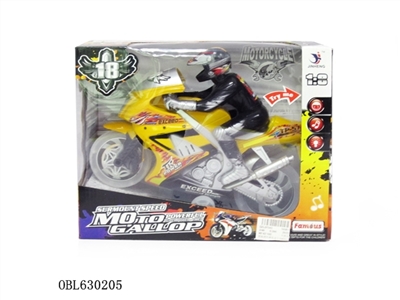 明轮惯性摩托赛车带IC灯光包电 - OBL630205