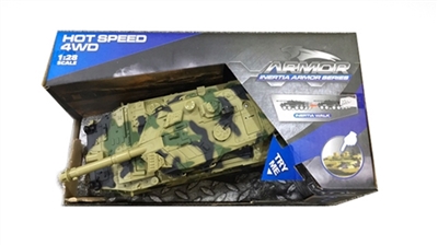 Camouflage four drive inertial armored vehicle with light and music - OBL630566