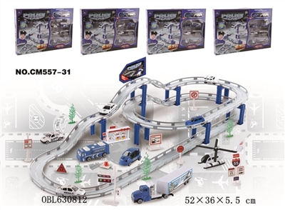 Series electric rail car alloy suit (police) - OBL630812