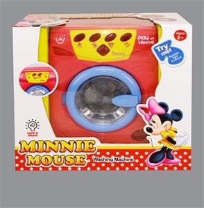 MINNIE MOUSE 洗衣机（包电.3粒2号电池.带灯光和仿真声) - OBL631648