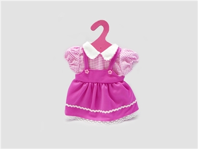 The pink skirt with shoulder-straps - OBL631714