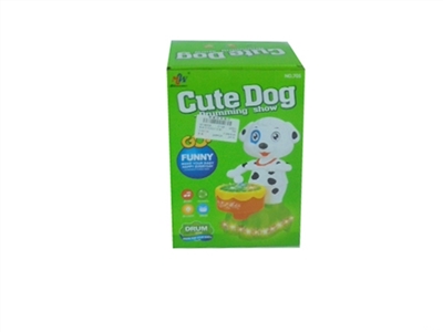 Electric universal 4 d light music dog drums - OBL632935