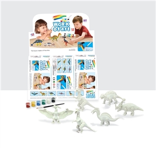 Coloured drawing or pattern of dinosaurs - OBL633057