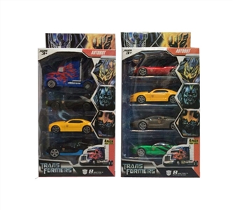 变形金刚合金车，8款混，产品8-11CM，         彩盒规格21*10.5*3.7 - OBL633103