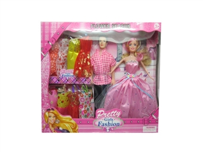 Prince and princess with 8 pieces of clothing - OBL633422