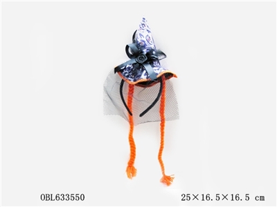 Tire witch pointed hat and braid - OBL633550