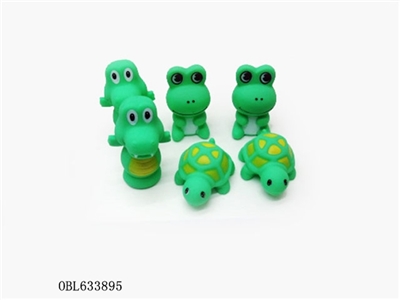 卡头袋戏水动物三款混装带哨子 - OBL633895