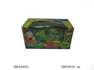 BEN10 remote control car (red, blue double flash) - OBL634531