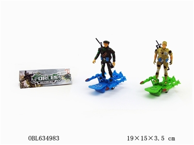 Pedal back in chariot soldier - OBL634983