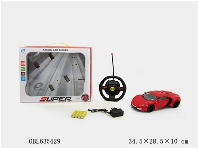 1：16四通方向盘动力感应遥控车（带车头灯） - OBL635429