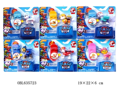 3寸滑雪版狗狗巡逻队单只+滑板  6款  有功能，可以弹开！！ - OBL635723