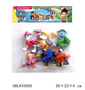 3寸狗狗巡逻队6只对折卡装 （有功能可以弹开） - OBL635826