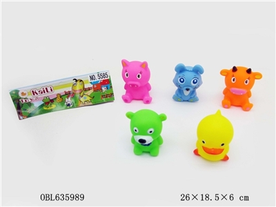 五只搪塑动物 - OBL635989