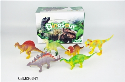 聚氯卡通恐龙 12pcs - OBL636347