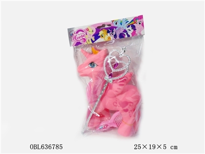 高档糖胶马带魔仙棒加马镜子加马梳子 - OBL636785