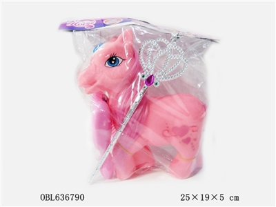 高档糖胶马带魔仙棒加马镜子加马梳子 - OBL636790