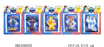 3寸宝可梦GO精灵单只+卡片 5款混装 - OBL636832