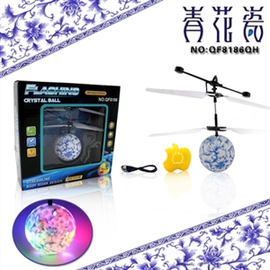 Induction of blue and white porcelain craft (with apple drops the remote control) - OBL636887