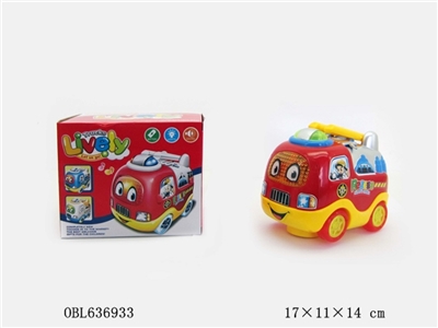The light music electric universal cartoon fire engines - OBL636933