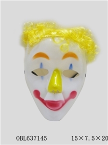 Plastic clown mask - OBL637145