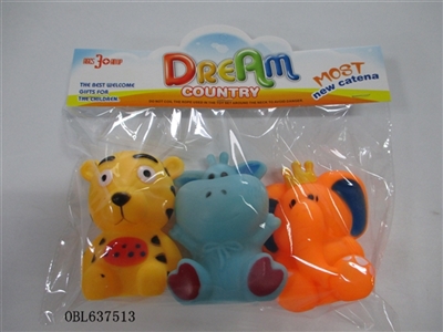 Three lining plastic animal zhuang - OBL637513