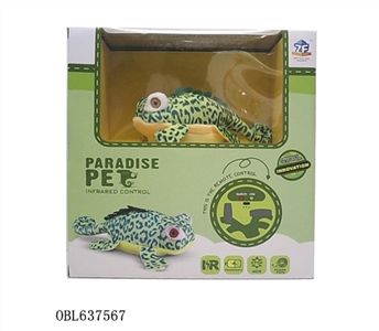 Remote control plush chameleon - OBL637567