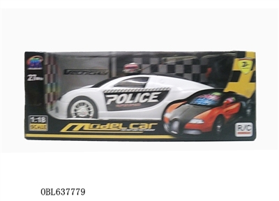 Two-way bugatti a police car with a 3 d light - OBL637779